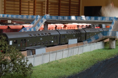 Grzybowo-pociąg osobowy relacji Grzybowo-Tarczyn gotowy do odjazdu
